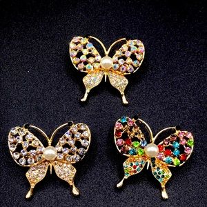 Butterfly jewelry brooch